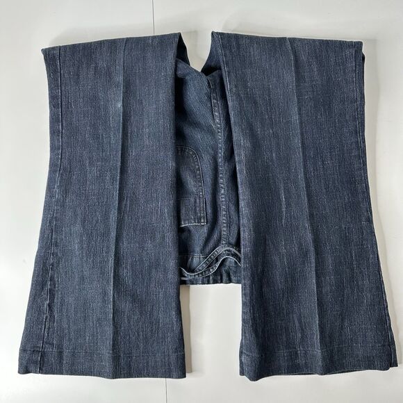 Willi Smith Wide Leg Denim Jeans Sz 12 Jeans Elastic Back Business Casual Vtg - Picture 2 of 15